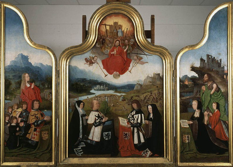 Triptych with the last judgment and donors